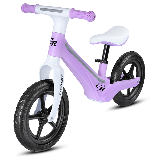 Беговел Cityride, модель CR-BB-07, рама пластик, колеса PU 12", свет, цвет сиреневый в Джамбо Тойз #2