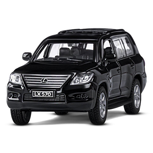ТМ "Автопанорама" Машинка металлическая 1:43  Lexus LX570, черный, откр. двери, инерция, в/к 17,5*12,5*6,5 см в Джамбо Тойз #4