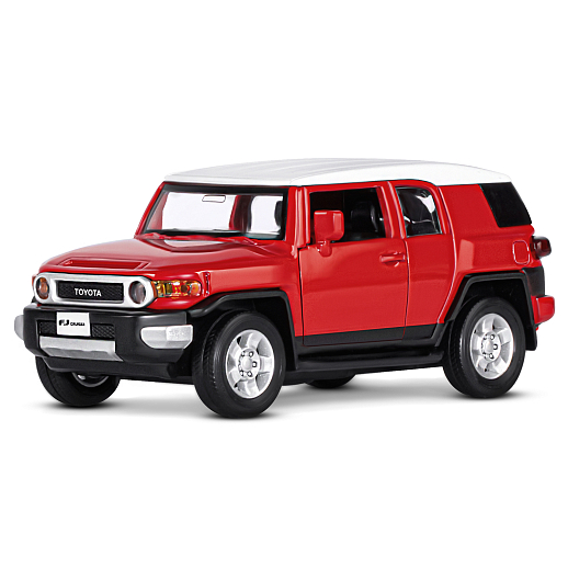 ТМ "Автопанорама" Машинка металлическая  1:32 Toyota FJ Cruiser, красный, свет, звук, откр. двери, инерция, в/к 17,5*13,5*9 см в Джамбо Тойз #2