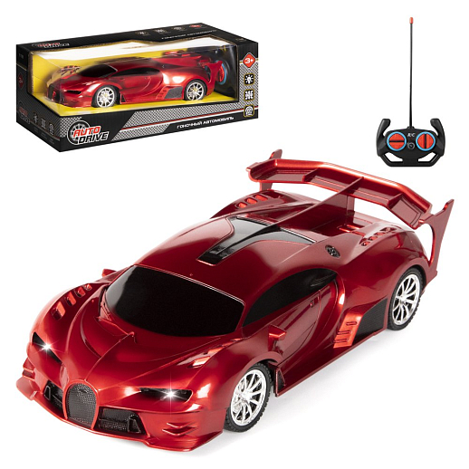 Машинка на радиоуправлении AUTODRIVE, 1:18, 4 канала,свет, красный, в/к 27*13*10 см, , в Джамбо Тойз