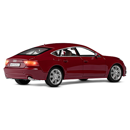 ТМ "Автопанорама" Машинка металлическая 1:24 Audi A7, бордовый, откр. двери, капот и багажник, свет, звук, свободный ход колес, в/к 24,5*12,5*10,5 см в Джамбо Тойз #10