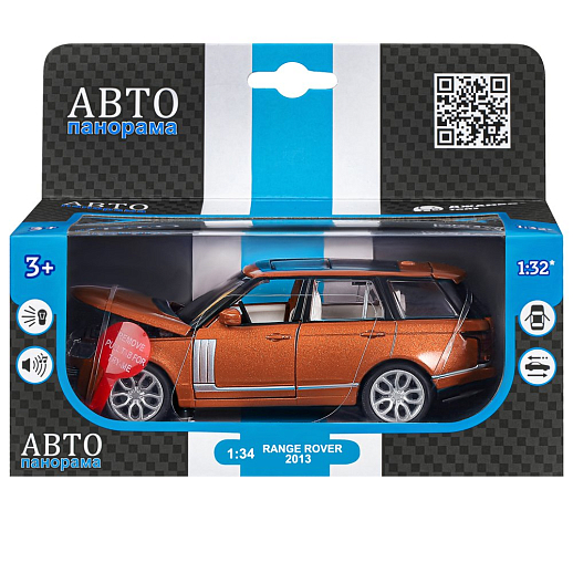 ТМ "Автопанорама" Машинка металлическая 1:34 2013 Range Rover,оранжевый перламутр, свет, звук, откр. двери, капот и багажник, инерция, в/к 17,5*13,5*9 см в Джамбо Тойз #3