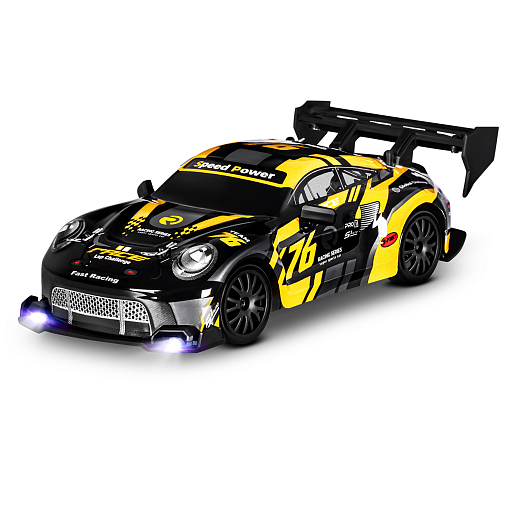 Р/У Машина для дрифта,1:24,2.4GHz,4WD,свет,с аккум, цвет желтый/черный, в/к 28*8*22,5см в Джамбо Тойз #8