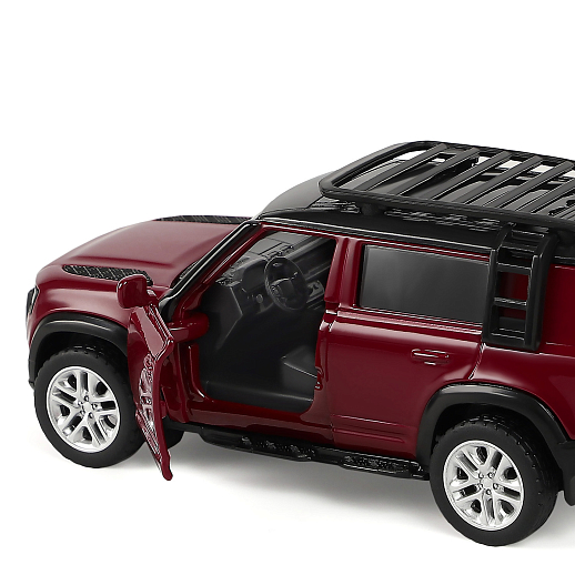 ТМ "Автопанорама" Машинка металлическая 1:43 2020 Land Rover Defender 110, красный, откр. двери, инерция, в/к 17,5*12,5*6,5 см в Джамбо Тойз #13