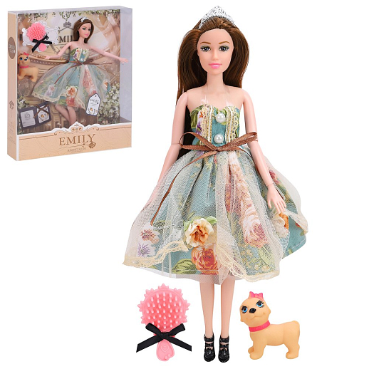 Кукла "Принцесса" с шарнир. руками,ногами, в комплекте домашний питомец, аксессуары, в/к 28х6х32,5 см в Джамбо Тойз