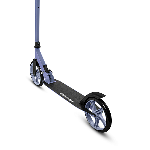 2хкол. самокат CITYRIDE 200, сталь 100%, грипсы 135мм TPR, колеса PU 200/200 мм. Голубой в Джамбо Тойз #7