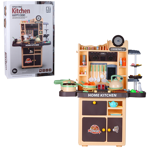 Игровой набор "Кухня", с паром, в/к 51х19х79 см в Джамбо Тойз