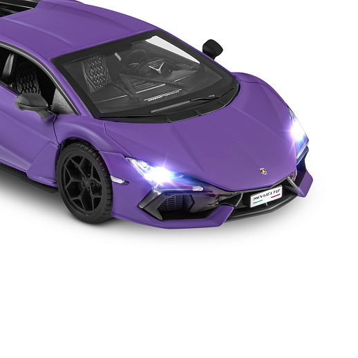 ТМ "Автопанорама" Машинка металл. 1:32 Lamborghini Revuelto, фиолетовый, инерция, откр. двери, в/к 17,5*12,5*6,5 см в Джамбо Тойз #21