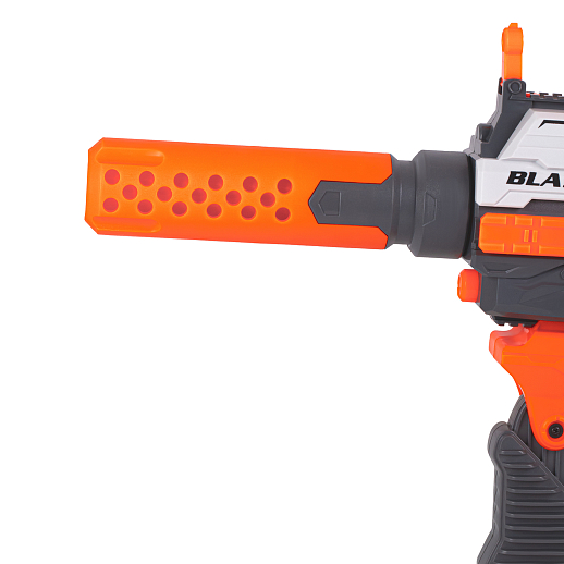 Бластер с мягкими пулями, на бат., 30 пуль в компл., барабанный магазин, в/к 43,5*10,5*22,5см в Джамбо Тойз #24