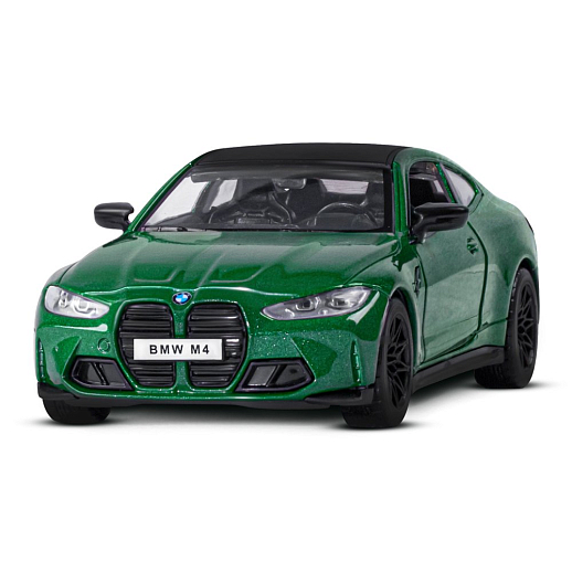 ТМ "Автопанорама" Машинка металлическая 1:32 BMW M4 (G82) зеленый, открываются двери, свет, звук, инерция, в/к 18*13,5*9 см в Джамбо Тойз #4