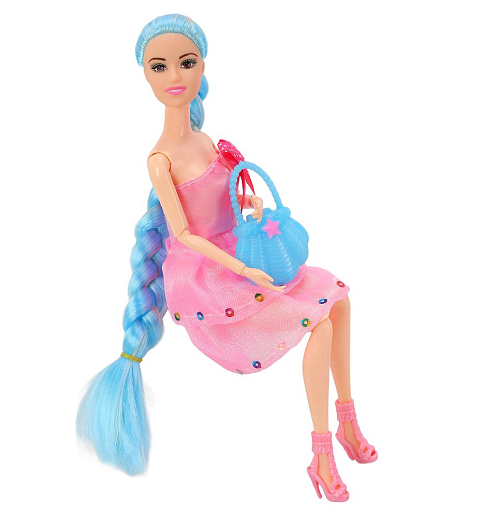 Кукла "Модница"  с шарнирными руками и ногами,  в комплекте аксессуары, в/к 20*5*32,5 см в Джамбо Тойз #9