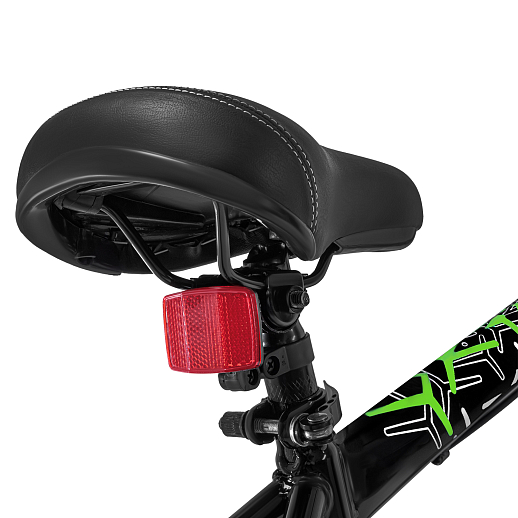 Велосипед двухколёсный CITYRIDE, модель CR-B2-14F7, рама сталь, колеса 20", дисковые тормоза, цвет чёрный-зелёный в Джамбо Тойз #5