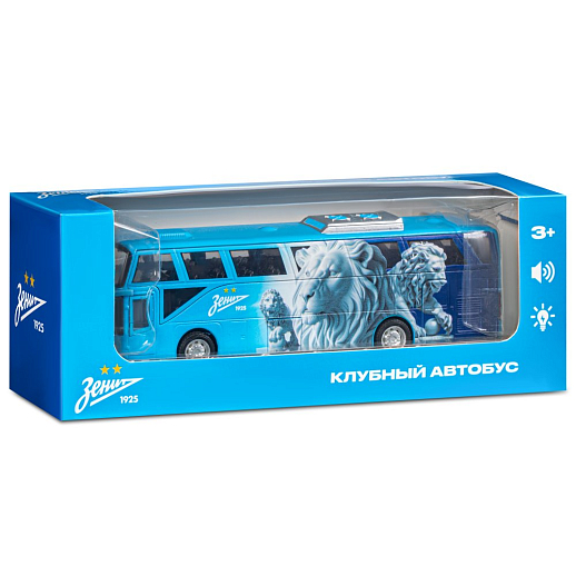 Металлический автобус ФК Зенит, 25*9*7 см, в/к в Джамбо Тойз #7