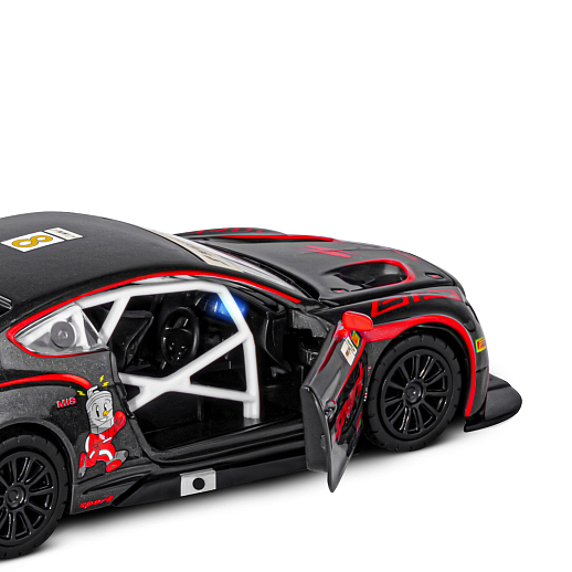 ТМ "Автопанорама" Машинка металлическая 1:32 Bentley Continental GT3, черный, свет, звук, откр. двери и капот, инерция, в/к 17,5*13,5*9 см в Джамбо Тойз #15