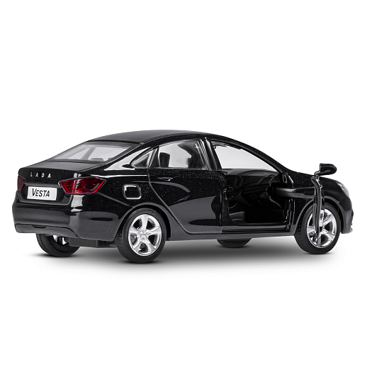 ТМ "Автопанорама" Машинка металлическая 1:43, LADA VESTA черная, откр. 2 двери., инерция в Джамбо Тойз #13