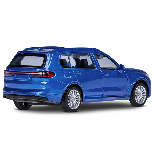 ТМ "Автопанорама" Машинка металлическая 1:44, BMW X7, синий, откр. двери, инерция, в/к 17,5*12,5*6,5 см в Джамбо Тойз #9