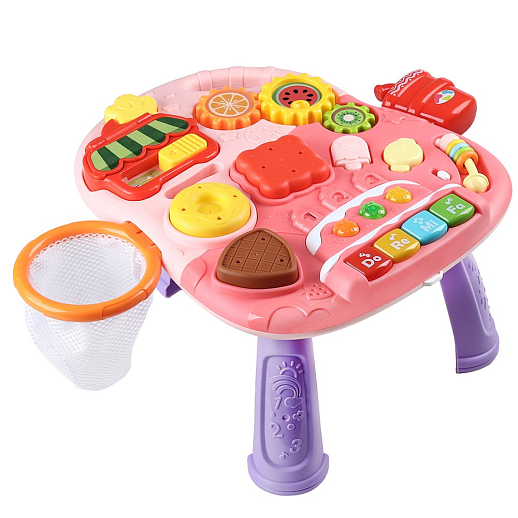 Ходунки, игровой центр, свет, звук, цвет розовый, в/к 38х11х34,5 см в Джамбо Тойз #32