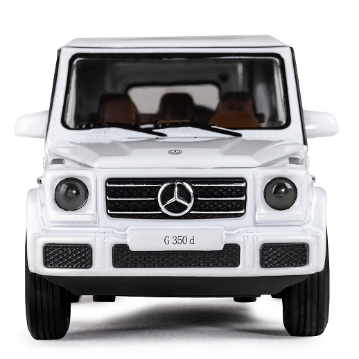 ТМ "Автопанорама" Машинка металлическая 1:32 Mercedes-Benz G350d, белый, откр. капот, передние и задняя двери, свет, звук, инерция, в/к 17,5*13,5*9 см в Джамбо Тойз #7