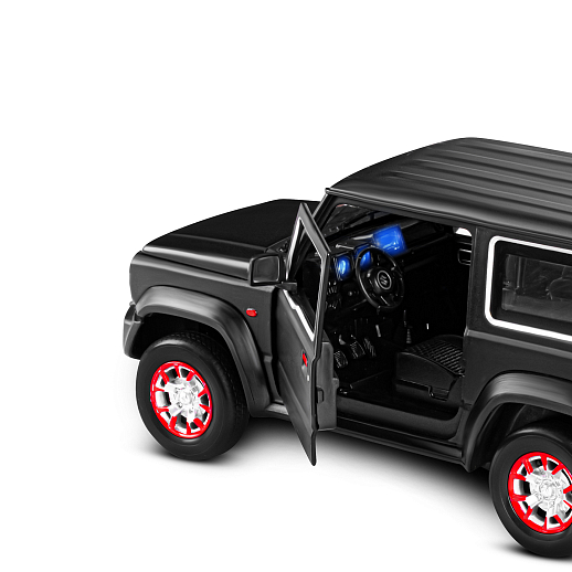 ТМ "Автопанорама" Машинка металлическая, 1:18, Suzuki Jimny, черный, открываются двери, капот и багажник, свободный ход колес, световые и звуковые эффекты, в/к 24,5х12,5х10,5 см в Джамбо Тойз #15