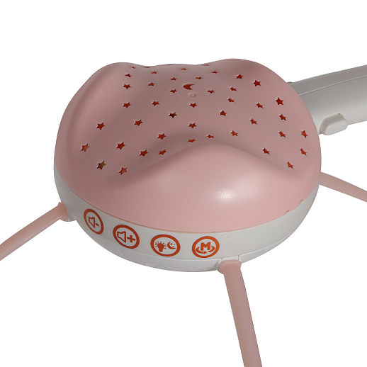 ТМ "Smart Baby" Мобиль" 500 мелодий, проектор, ночник, пульт, розовый в/к 37*28*10 см в Джамбо Тойз #4