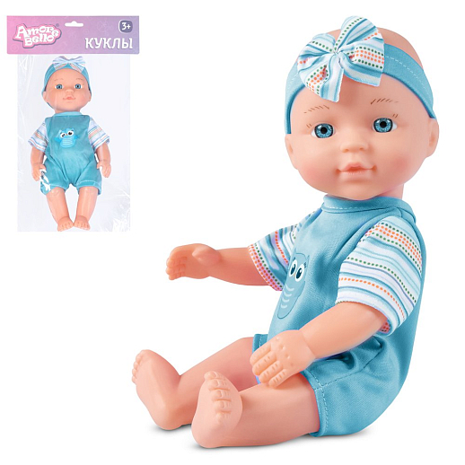 ТМ "Amore Bello" Пупс 28 см, русский язык, Шаинский: голубой, в/п в Джамбо Тойз