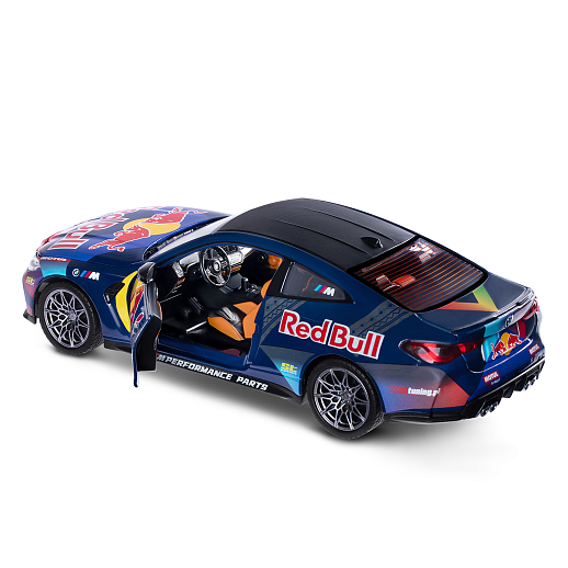 Игрушка для детей: Машинка металлическая, 1:24 BMW, цвет голубой, свет, звук, свободный ход колес, артикул JB1251740 в Джамбо Тойз #10