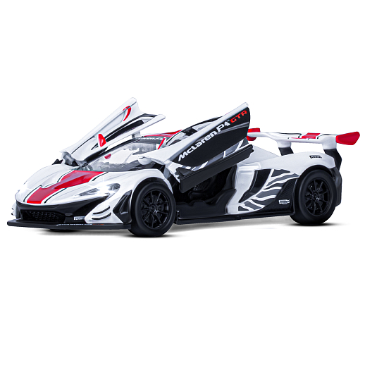 ТМ "Автопанорама" Машинка металлическая 1:31 Mclaren P1™ GTR, белый, откр. двери, свет, звук, инерция, в/к 18*13,5*9 см в Джамбо Тойз #6