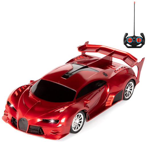 AUTODRIVE Р/У Машинка, 1:18, 4 канала,свет, красный, в/к  10,5*8*21,5 см в Джамбо Тойз #7