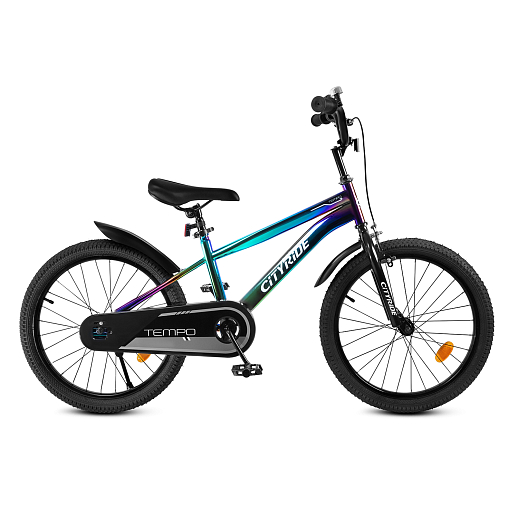 Велосипед двухколесный CITYRIDE, модель CR-B2-07J, колеса 20", рама сталь, обода сталь, цвет анодровка-чёрный в Джамбо Тойз #3