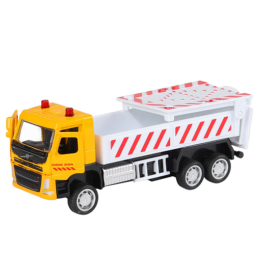 ТМ "Автопанорама" Машинка металлическая 1:72 VOLVO FM "Дорожные службы", желтый, откр. двери, инерция, в/к 17,5*13*6,5 см в Джамбо Тойз #3