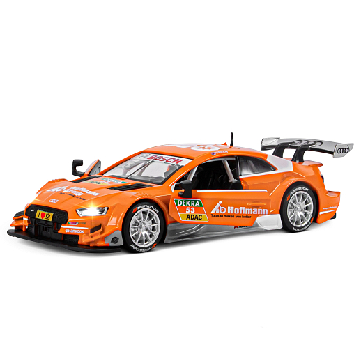ТМ "Автопанорама" Машинка металлическая 1:32 Audi RS 5 DTM, оранжевый, свет, звук, откр. двери, инерция, в/к 17,5*13,5*9 см в Джамбо Тойз #6