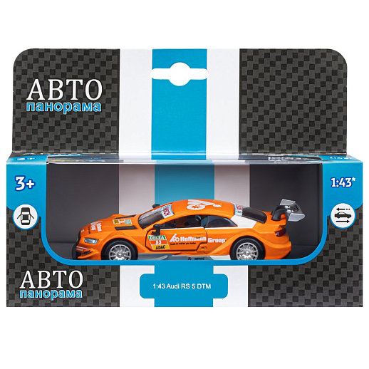 ТМ "Автопанорама"  Машинка металл. 1:43 Audi RS 5 DTM, оранжевый, откр. двери, в/к 17,5*12,5*6,5 см в Джамбо Тойз #4