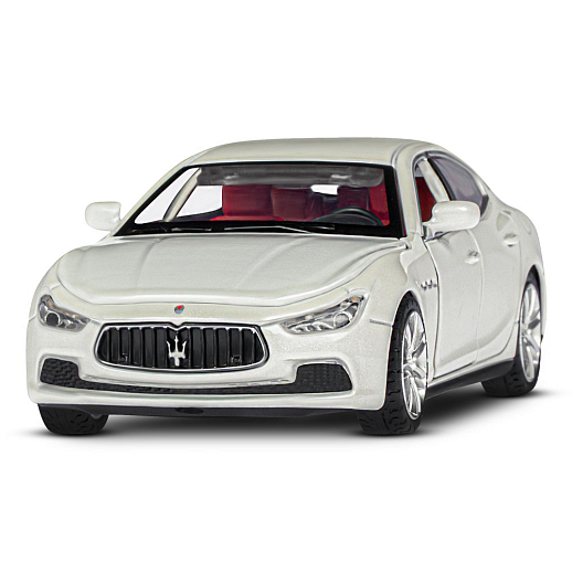 ТМ "Автопанорама" Машинка металл.1:32 Maserati Ghilbi, белый, откр. двери, капот и капот, свет, звук, инерция в/к 18*9*13,5 см в Джамбо Тойз #5