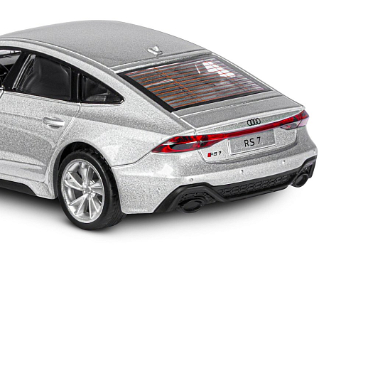 ТМ "Автопанорама" Машинка металл.1:35 Audi RS7 Sportback, серый, откр. двери и капот, свет, звук, инерция в/к 18*9*13,5 см в Джамбо Тойз #17