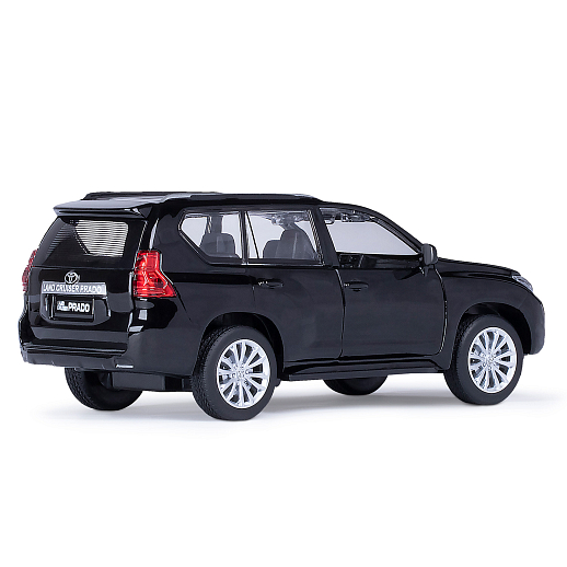 ТМ "Автопанорама" Машинка металлическая 1:32 Land Cruiser Prado, черный, свет, звук, откр. двери, капот и багажник, инерция, в/к 17,5*13,5*9 см в Джамбо Тойз #9