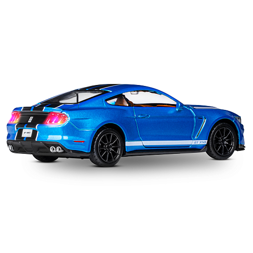 ТМ "Автопанорама" Машинка металлическая 1:32 Ford Shelby GT350, синий, свет, звук, откр. двери, капот и багажник, инерция, в/к 17,5*13,5*9 см в Джамбо Тойз #10