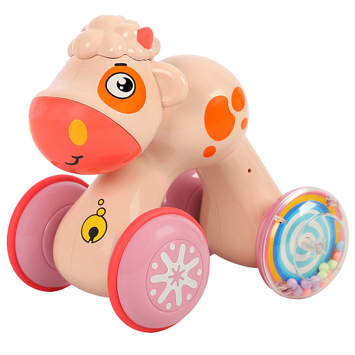 Развивающая игрушка "Бычок", цвет розовый,  в/к 16х10х18 см в Джамбо Тойз #2