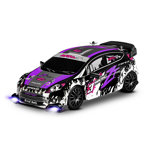 Р/У Машина для дрифта,1:24,2.4GHz,4WD,свет,с аккум, цвет фиол./черн./красн., в/к 28*8*22,5см в Джамбо Тойз #9