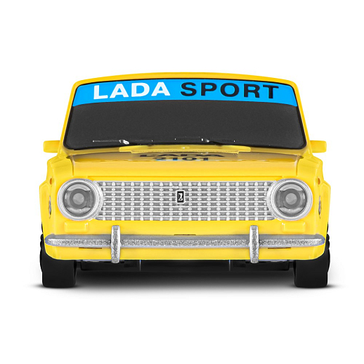 AUTODRIVE Р/У Машина для дрифта LADA 2101,М1:24,2.4GHz,4WD,свет фар,4 доп.колеса,конусы,с аккум.,цв. желтый/серебро/черн.,в/к 20,5*13*13см в Джамбо Тойз #7