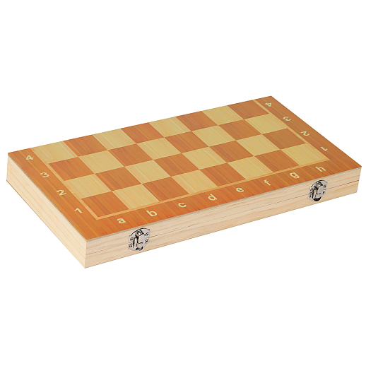 Настольная игра "3в1 - Шахматы, шашки, нарды", дерево, размер доски 39х39 см, в/к 39.7х20.3х4.5 см в Джамбо Тойз #3