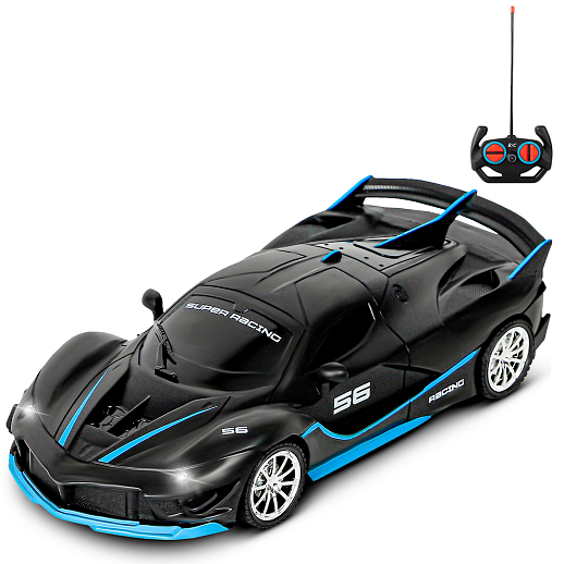 AUTODRIVE Р/У Машинка, 1:18, 4 канала, свет, черно-синий, в/к 10,5*8*21,5 см в Джамбо Тойз #6