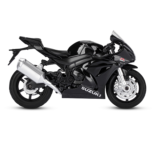 ТМ "Автопанорама" Мотоцикл металлический 1:18 SUZUKI GSХ-R1000, черный, свободный ход колес, в/к 9,2 х 4,5 х 14 см в Джамбо Тойз #6
