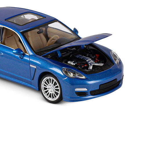 ТМ "Автопанорама" Машинка металлическая 1:24 Porsche Panamera S, синий, откр. двери, капот и багажник, свет, звук, свободный ход колес, в/к 24,5*12,5*10,5 см в Джамбо Тойз #19