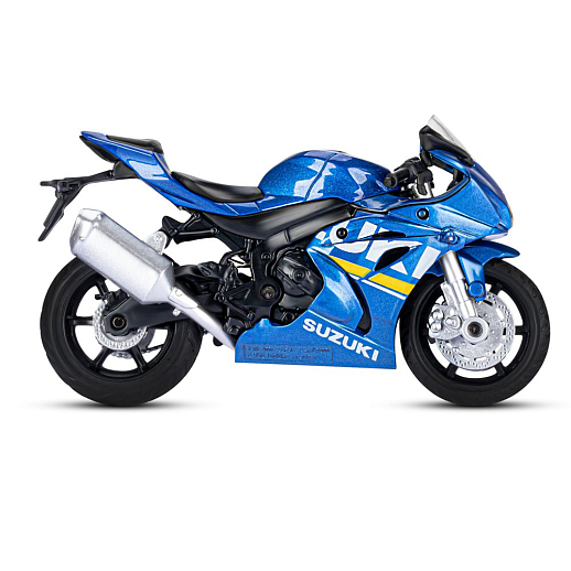 ТМ "Автопанорама" Мотоцикл металлический 1:18 SUZUKI GSХ-R1000, синий, свободный ход колес, в/к 9,2 х 4,5 х 14 см в Джамбо Тойз #6