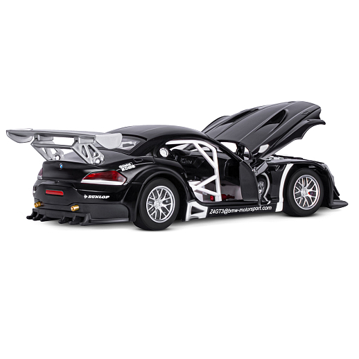ТМ "Автопанорама" Машинка металлическая 1:24 BMW Z4 GT3, черный, свободный ход колес, откр. двери, капот, свет, звук, свободный ход колес, в/к 24,5*12,5*10,5 см в Джамбо Тойз #15