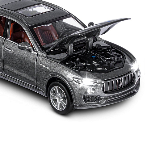 ТМ "Автопанорама" Машинка металл.1:32 Maserati Levante SUV, серый, откр. двери и капот, свет, звук, инерция в/к 18*9*13,5 см в Джамбо Тойз #19