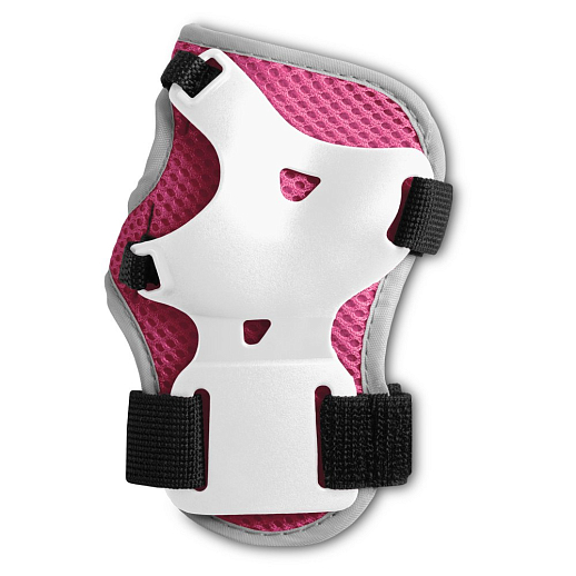 "CITY-RIDE" Комплект (ролики, защита, шлем, сумка), передне колесо со светом, колеса PU, подшипник ABEC 7, цвет белый-розовый в н/сумке, в/к в Джамбо Тойз #10