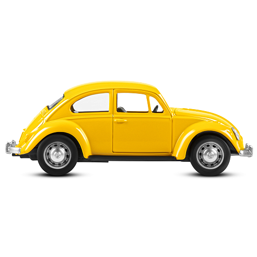 ТМ "Автопанорама" Машинка металлическая 1:36 Volkswagen Classical  Beetle 1967, желтая, откр. двери, инерция, в/к 17,5*12,5*6,5 см в Джамбо Тойз #7