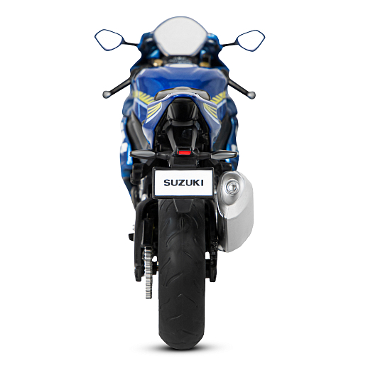 ТМ "Автопанорама" Мотоцикл металл. 1:12 SUZUKI GSX-R1000, синий, свободный ход колес, в/к  7,1 х 11,7 х 20,6 см в Джамбо Тойз #7