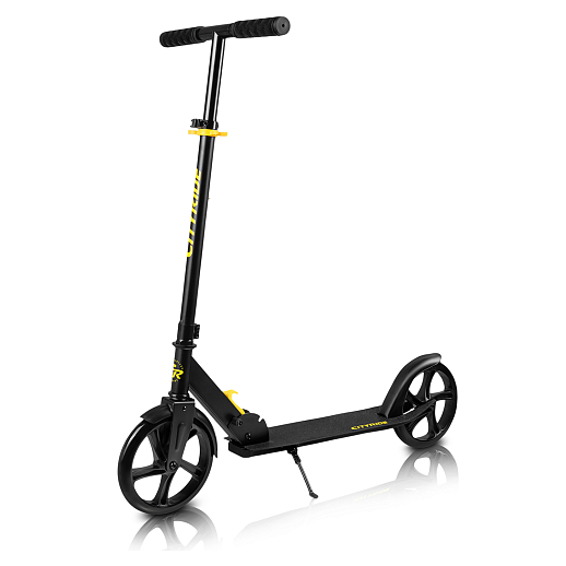 2хкол. самокат CITYRIDE, сталь 100%, грипсы 135мм TPR, колеса PU 200/200 мм. Черный в Джамбо Тойз #10